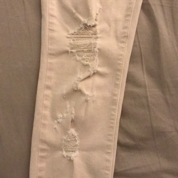 Darker white, ripped J Brand jeans - Picture 4 of 6